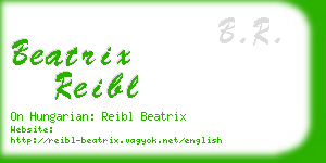 beatrix reibl business card